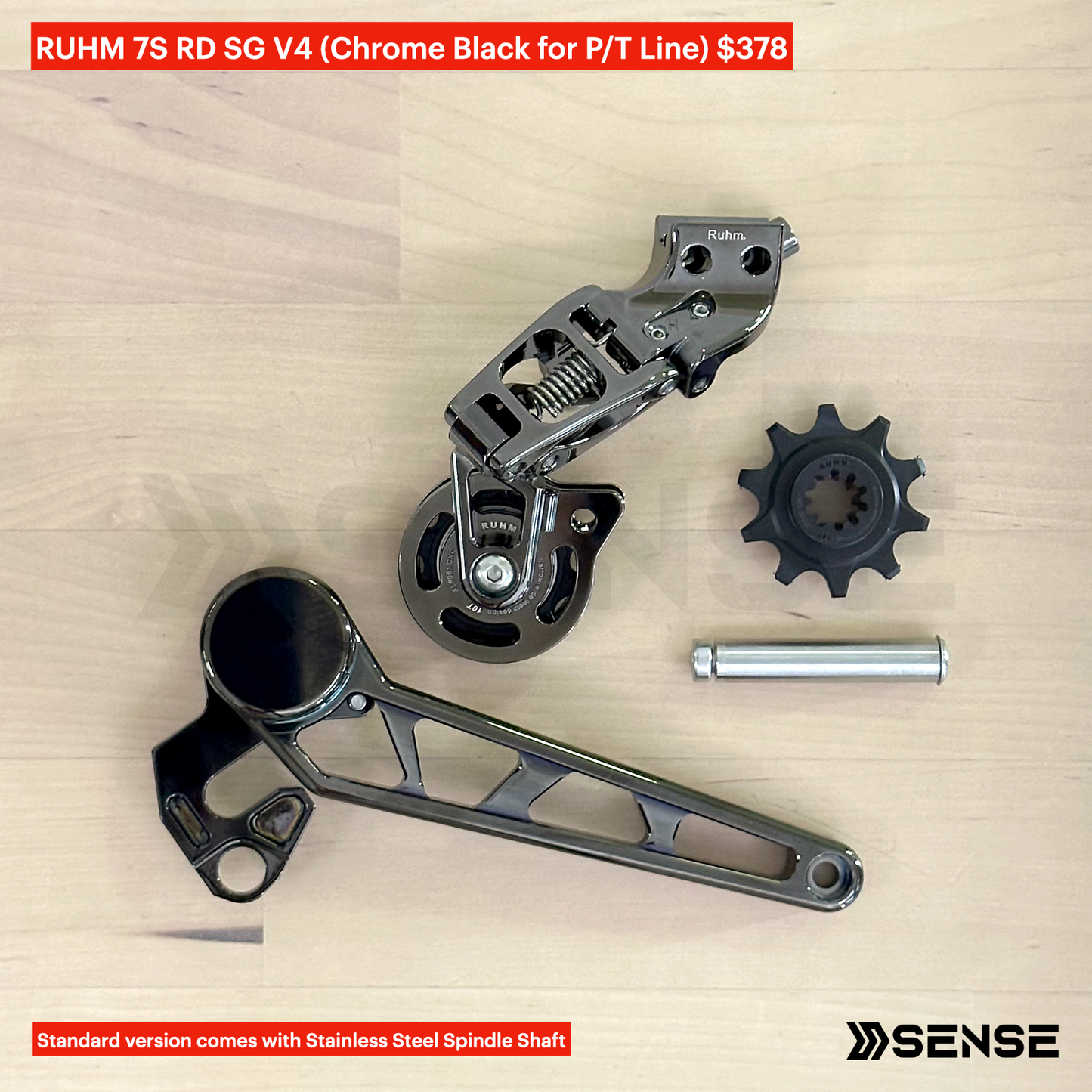 RUHM 7S Gear Set RD Rear Derailleur Tensioner for Brompton P/T Line