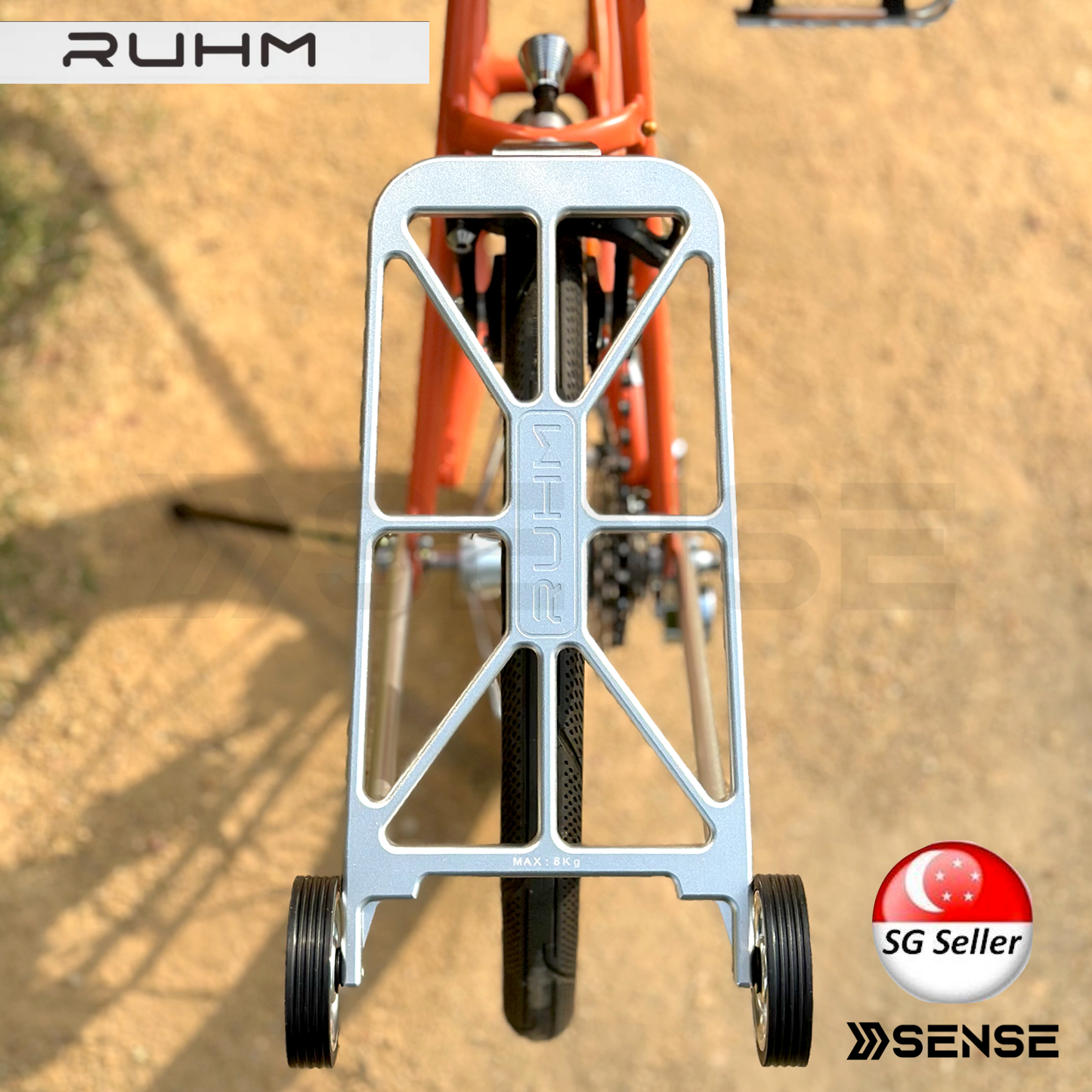 RUHM Rear Rack for Brompton A/C Line