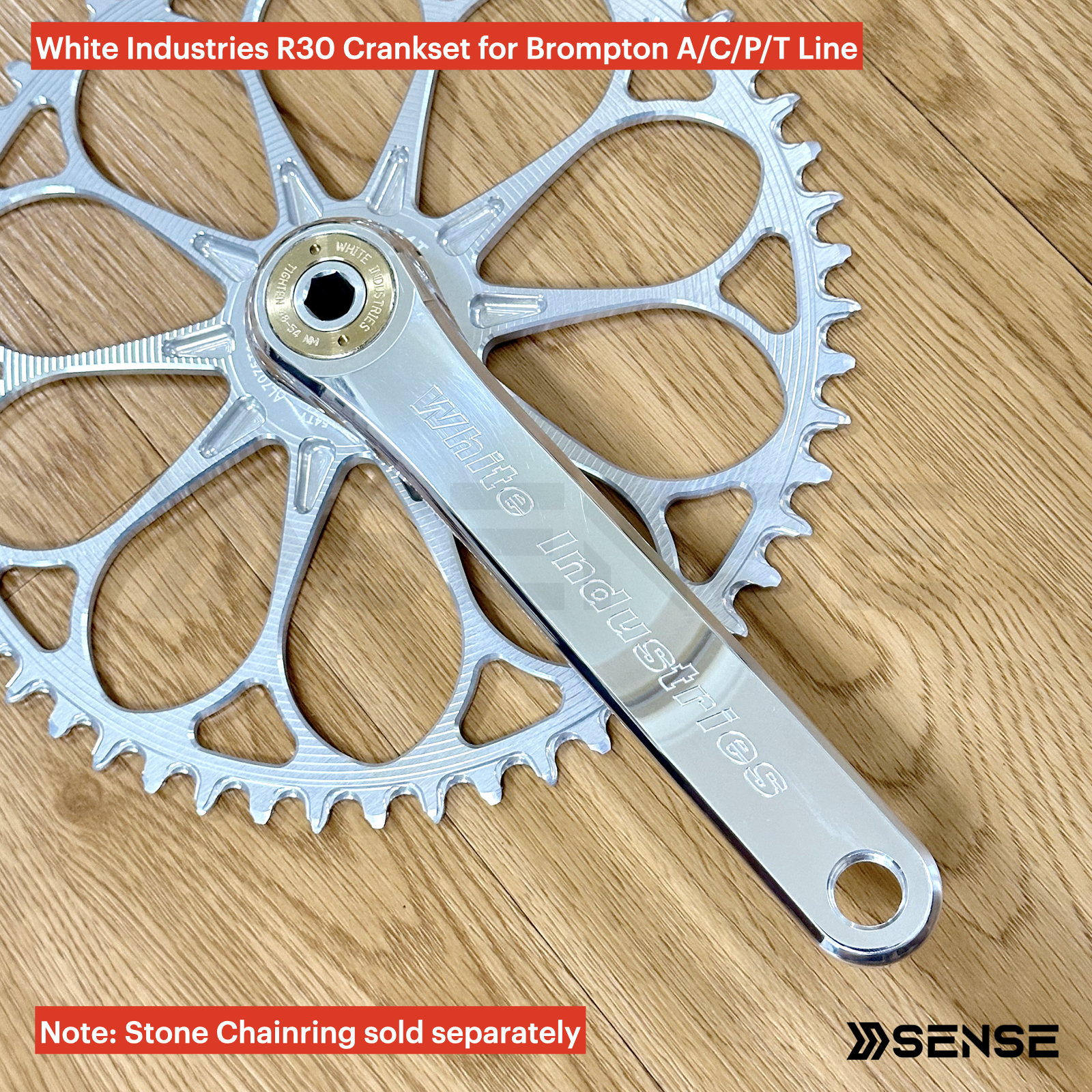 White Industries R30 Chrome Silver Crank Arms – Sense Of Life White Industries R30 Chrome Silver Crank Arms – Sense Of Life
